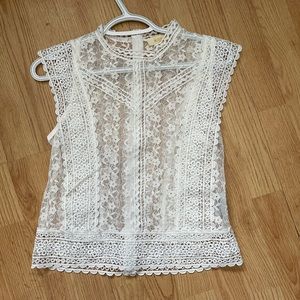 Lace tank top Size M
